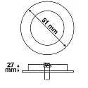 ISOLED Inbouwframe ION draaibaar, wit