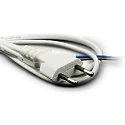connection cable with plug, white
