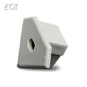 Accessory for profile ECK10 - endcap, silver, incl. cable opening