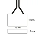 ISOLED Aansluitstekker, zwart, wit