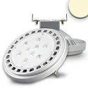 AR111 G53 Spot with lens, 12V AC / DC, 11W 3000K 900lm 4204cd 30°, not dimmable, grey