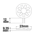 ISOLED LED lamp G4 G4 1,5W 150lm 3000K 120° CRI >80 
