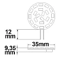 ISOLED LED lamp G4 G4 3W 310lm 3000K 120° CRI >80 