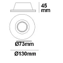 ISOLED Inbouwarmatuur GX5.3 IP20, wit