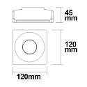 ISOLED Inbouwarmatuur GX5.3 IP20, wit