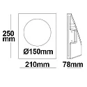 ISOLED Inbouwarmatuur GU10 IP20, wit