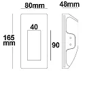 ISOLED Inbouwarmatuur G4 IP20, wit