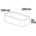 Outdoor LED wall luminaire Up&Down, angular, 1x7W CREE, IP54,3000K 310lm 120°, aluminium
