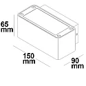 ISOLED Wandarmatuur IP54, wit 