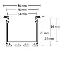 ISOLED Profiel WING20, aluminium