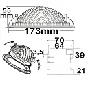 ISOLED LED recessed downlight LUNA, indirect lightbeam, IP20, not dimmable, white, 18W 4000K 1100lm 120°