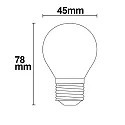 ISOLED Filamentlamp druppelvorm ILLU dimbaar E27 4W 335lm 2700K 360° CRI 80-89 dimbaar