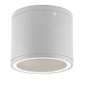 Outdoor surface mount-downlight IP54 for GX53 lamps (excl.), Ø 10.8cm / height 9.2cm, aluminium / glass, white