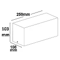 ISOLED Wandarmatuur BOX-II E27 IP54, wit dimbaar