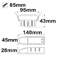 ISOLED Inbouwarmatuur SUNSET Dim-To-Warm IP40, wit dimbaar 15W 1000lm 2200-3100K 45° 45° CRI >95