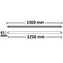 ISOLED Lineair licht IP65, wit  36W 3170lm 2700K CRI 80-89 129.6cm
