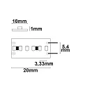 ISOLED LED CRI930 Linear-Flex strip, 24V, 22W, IP20, warm white