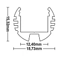 ISOLED Profiel ROUND12, aluminium