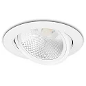 Inbouwframe rond, draaibaar, wit