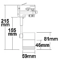 ISOLED 3-fase adapter, zwart