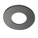 Aluminium cover for recessed spot Sys-68, round, matt black