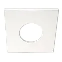 Aluminium cover for recessed spot Sys-68, angular, matt white