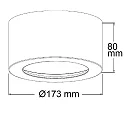 ISOLED LED surface mount luminaire LUNA, IP20, indirect lightbeam, not dimmable, white, 18W 2700K 950lm 120°