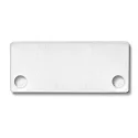 Accessory for SURF24 / DIVE24 FLAT with COVER10 - aluminium endcap EC43 (2 pc.), incl. screws, white RAL 9010