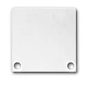 Accessory for SURF24 / DIVE24 with COVER10 - aluminium endcap EC47 (2 pc.), incl. screws, white RAL 9010