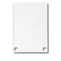 Accessory for SURF24 / DIVE24 with COVER11 - aluminium endcap EC48 (2 pc.), incl. screws, white RAL 9010