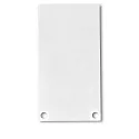 Accessory for SURF24 / DIVE24 with COVER12 - aluminium endcap EC49 (2 pc.), incl. screws, white RAL 9010