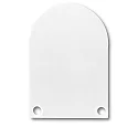 Accessory for SURF24 / DIVE24 with COVER13 - aluminium endcap EC50 (2 pc.), incl. screws, white RAL 9010