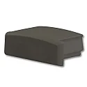 Accessory for profile SURF12 FLAT - endcap (1 pc.), EC1B, black, closed