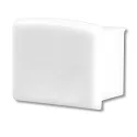 Accessory for profile SURF12 BORDERLESS with COVER3 - endcap (1 pc.), PVC, EC10W, white, closed