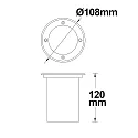 ISOLED Vloerinbouwarmatuur toegankelijk GU10 IP67, aluminium dimbaar