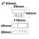 ISOLED Recessed LED spot SUNSET with variable depth, 9W 2000-2800K 530lm 45°, dim-to-warm, swivelling, white