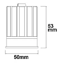 ISOLED LED module Spot COB „GU10“, 9W 2700K 715lm 70°, incl. external transformer, dimmable