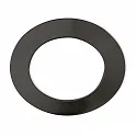 Afdekking rond, zwart