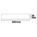 ISOLED LED ceiling luminaire, IP20, square, 30x30cm, 24W 4000K 1850lm, dimmable, white