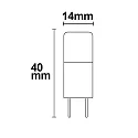 ISOLED LED lamp G4 G4 2W 180lm 4000K 360° CRI 80