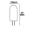 ISOLED LED lamp G4 G4 2W 120lm 3000K 360° CRI 80-89 
