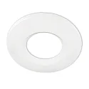 Round aluminium cover for recessed spot Sys-68, with beveled edge, matt white