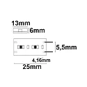 ISOLED LED AQUA927 Flex strip, milky, 24V, 10W, IP67, extra-warm white
