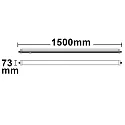 ISOLED Lineair licht PROFESSIONAL IP66, wit  58,7W 7500lm 4000K 120° 120° CRI >85 150cm