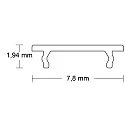ISOLED toebehoren Touwophanging SURF6 / LAMP40 / FURNIT6, wit 200cm