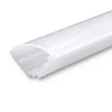 LED corner profile CORNER13, plastic PC, white, opal / satined, 65% translucency, 200cm