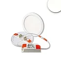 LED downlight Flex 8W, IP52, UGR<19, suitable for offices, DA 5-10cm, not dimmable, white, 8W 4000K 750lm 120°