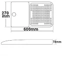 ISOLED LED Street Light HE75, IP66 IK08, 75W 4000K 10870lm 90°, fixed, Type III angle, 1-10V dimmable, black