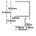 ISOLED Droogbouwprofiel SCHATTENFUGE 8