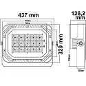 ISOLED Outdoor LED floodlight SMD 75°*135°, 200W, IP66, adjustable, 1-10V dimmable, 4000K 25500lm 135°